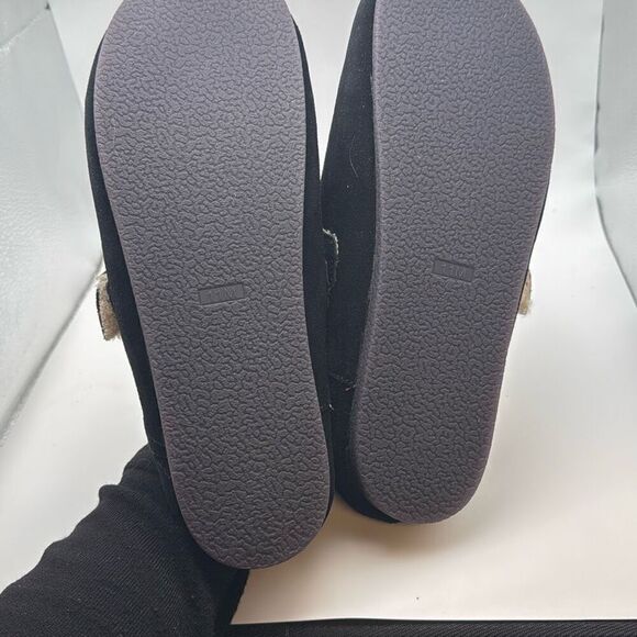 CUSHIONAIRE Women's Nest Genuine Suede Slip-On Shoe SIZE 11 BLACK - Picture 7 of 7